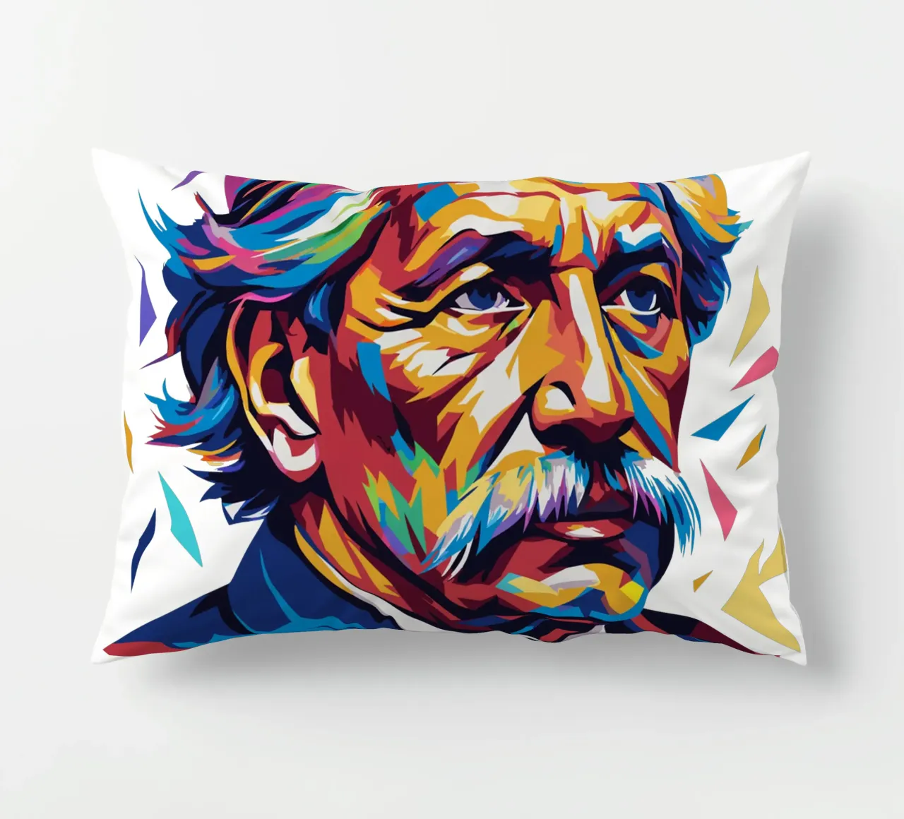 Albert Schweitzer WPAP Pop Art cuscino da vectorartnesia