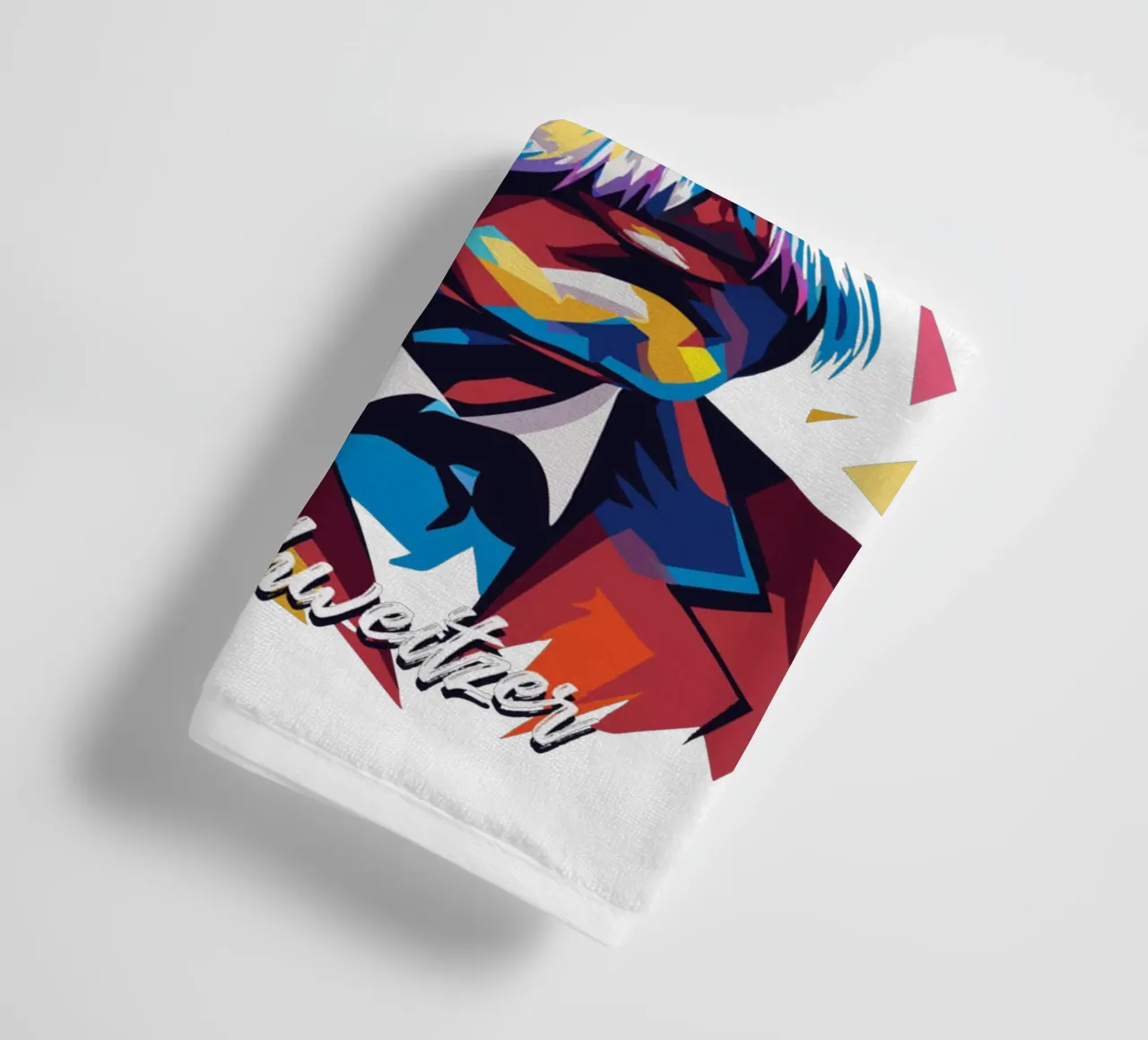 Albert Schweitzer WPAP Pop Art asciugamano da bagno da vectorartnesia