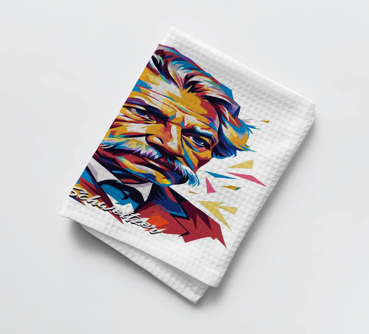 Albert Schweitzer WPAP Pop Art canovaccio da cucina da vectorartnesia
