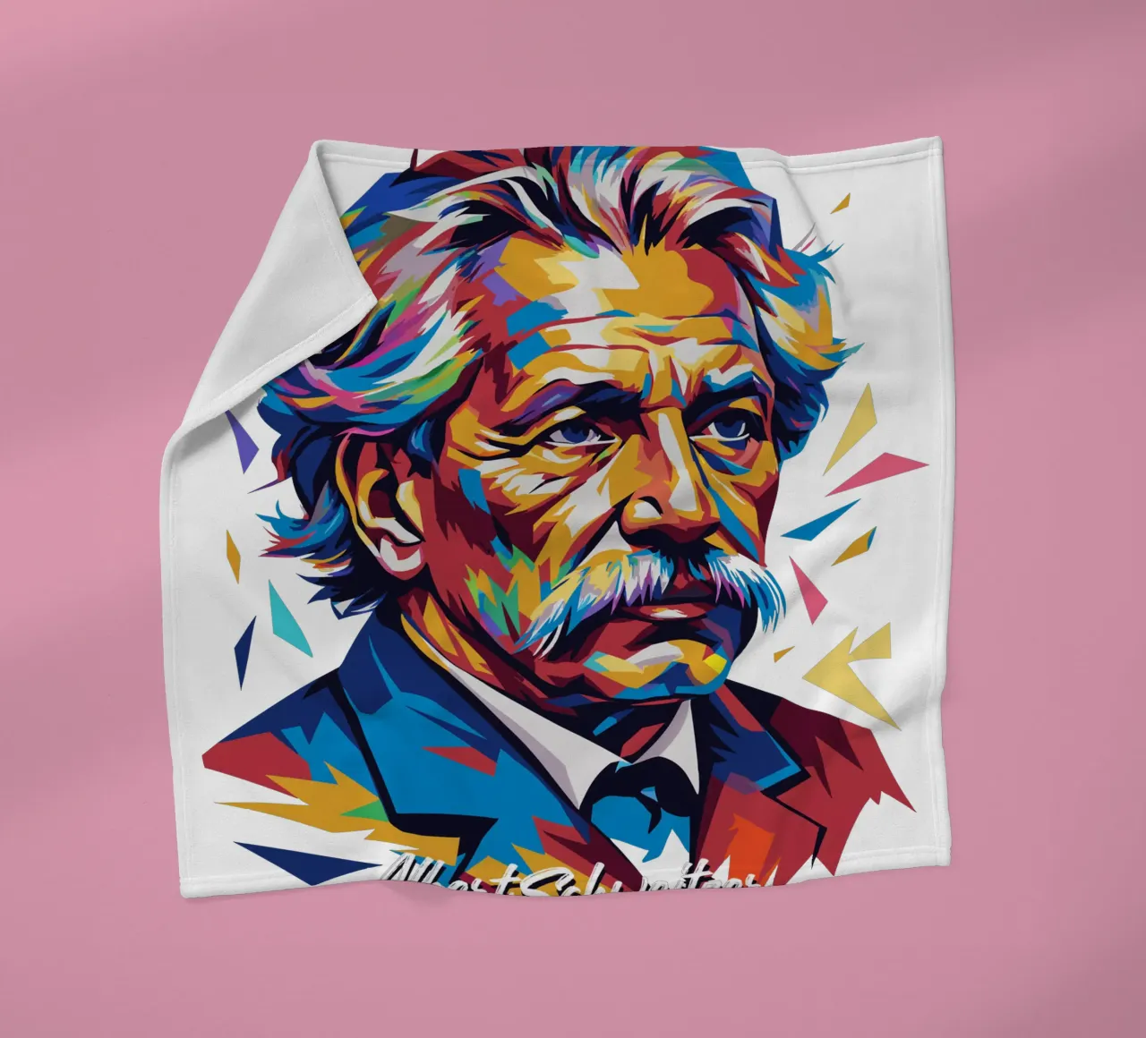Albert Schweitzer WPAP Pop Art coperta in pile da vectorartnesia