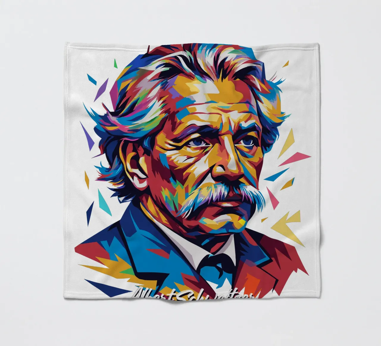 Albert Schweitzer WPAP Pop Art coperta in pile da vectorartnesia