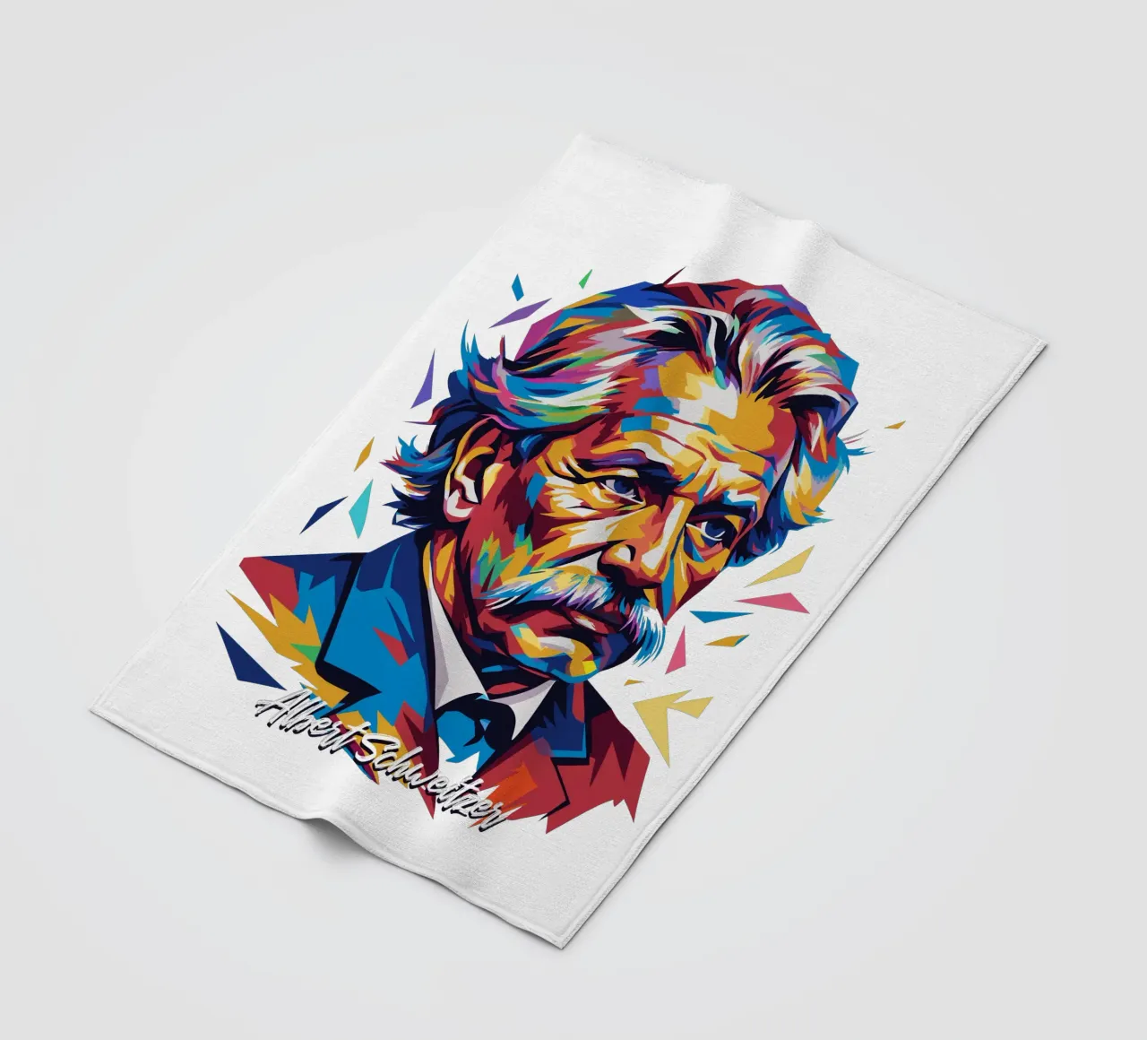 Albert Schweitzer WPAP Pop Art coperta in pile da vectorartnesia