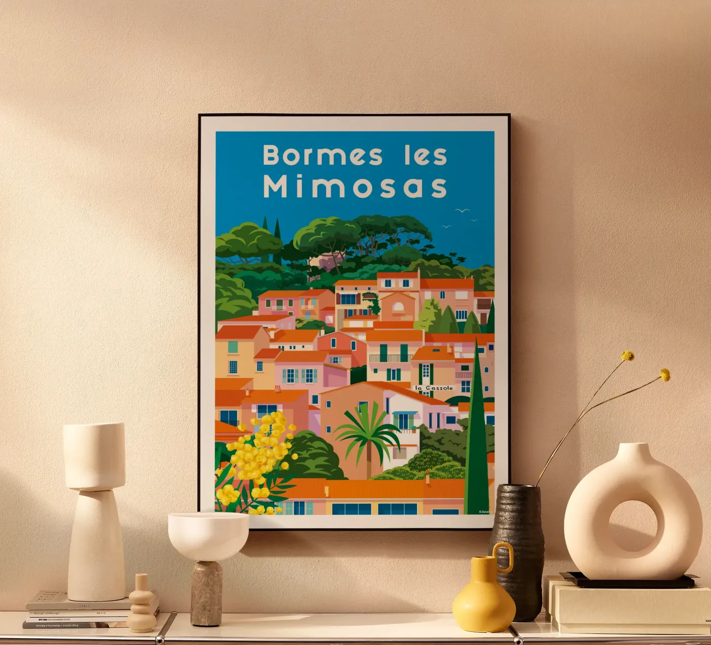 Bormes les Mimosas plexiglass da Raphaël Delerue