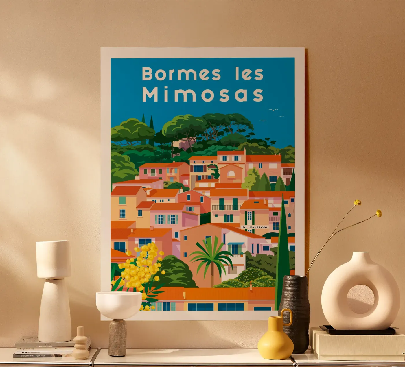 Bormes les Mimosas plexiglass da Raphaël Delerue