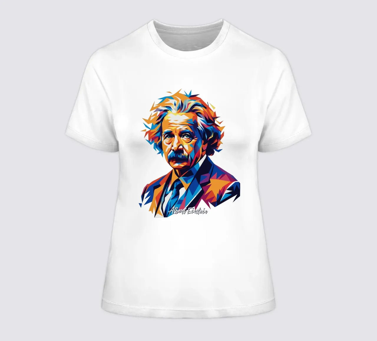 Albert Einstein in WPAP Pop Art t-shirt da donna da vectorartnesia