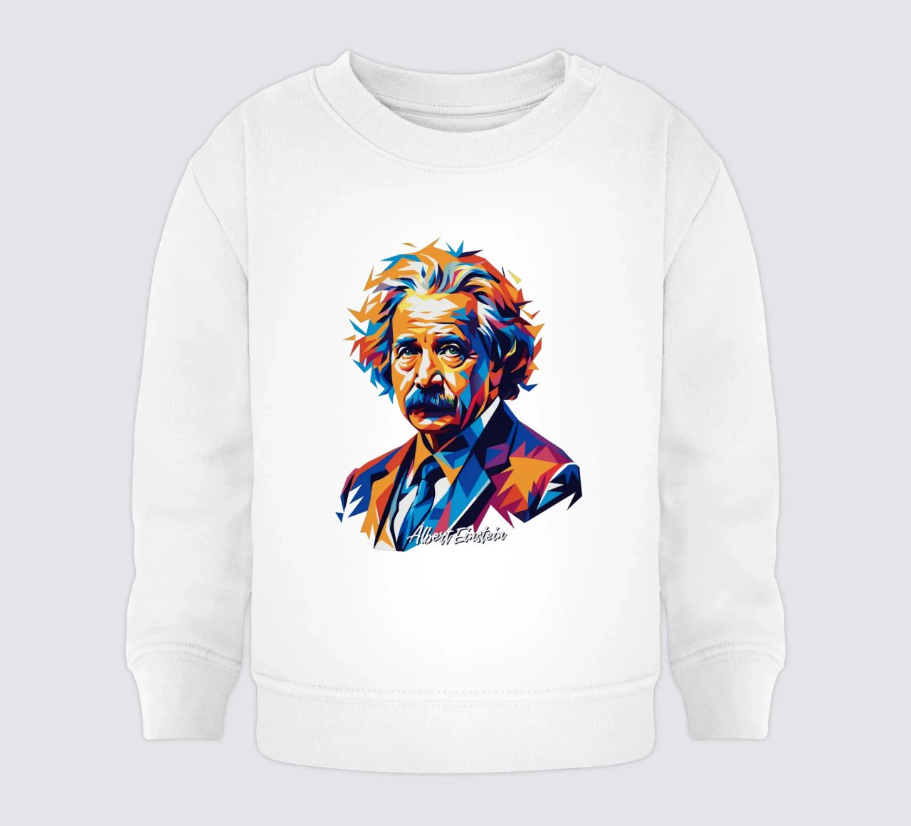 Albert Einstein in WPAP Pop Art felpa neonato da vectorartnesia