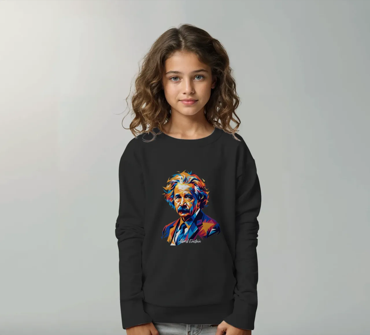 Albert Einstein in WPAP Pop Art felpa bambino da vectorartnesia