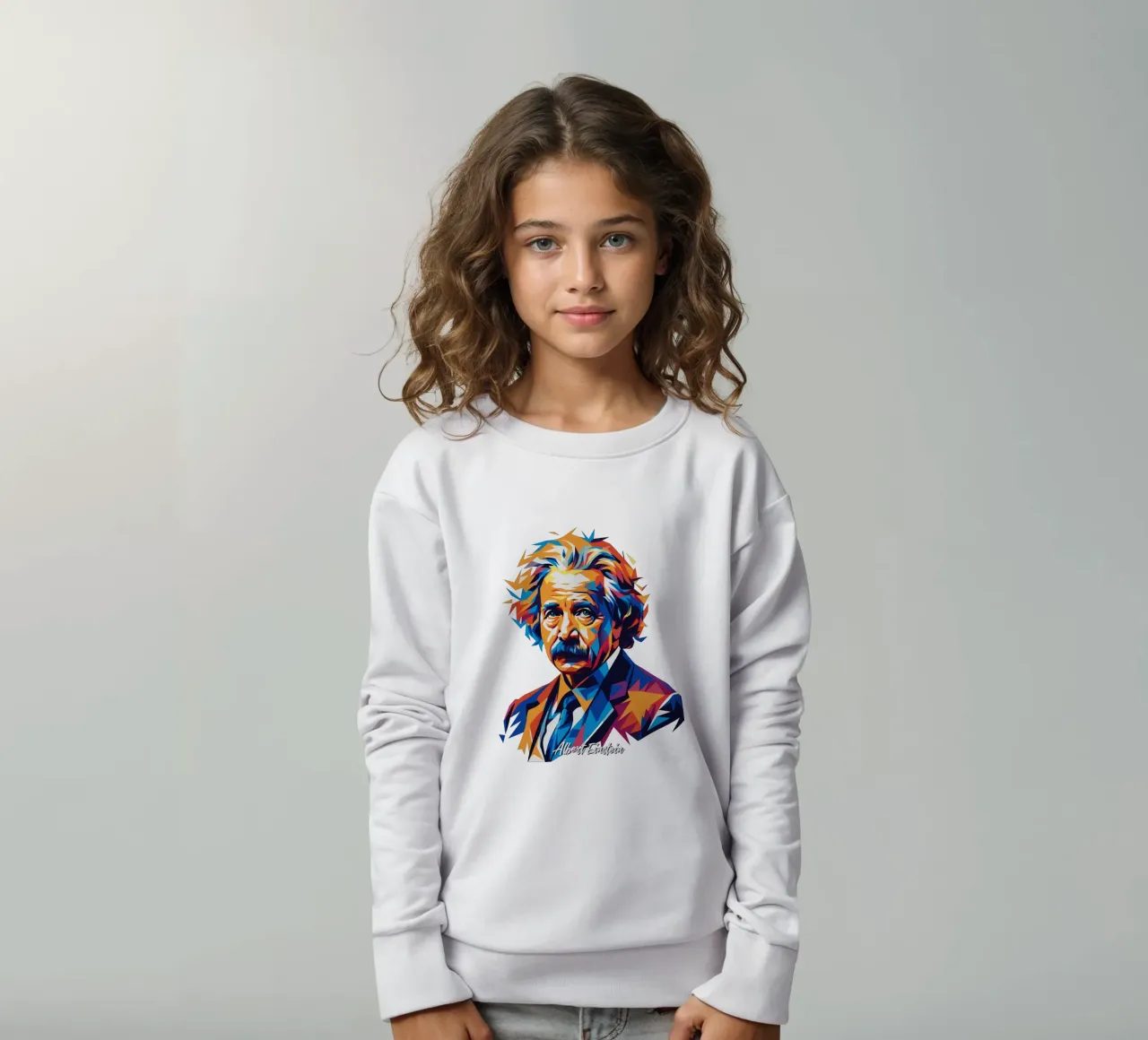 Albert Einstein in WPAP Pop Art felpa bambino da vectorartnesia