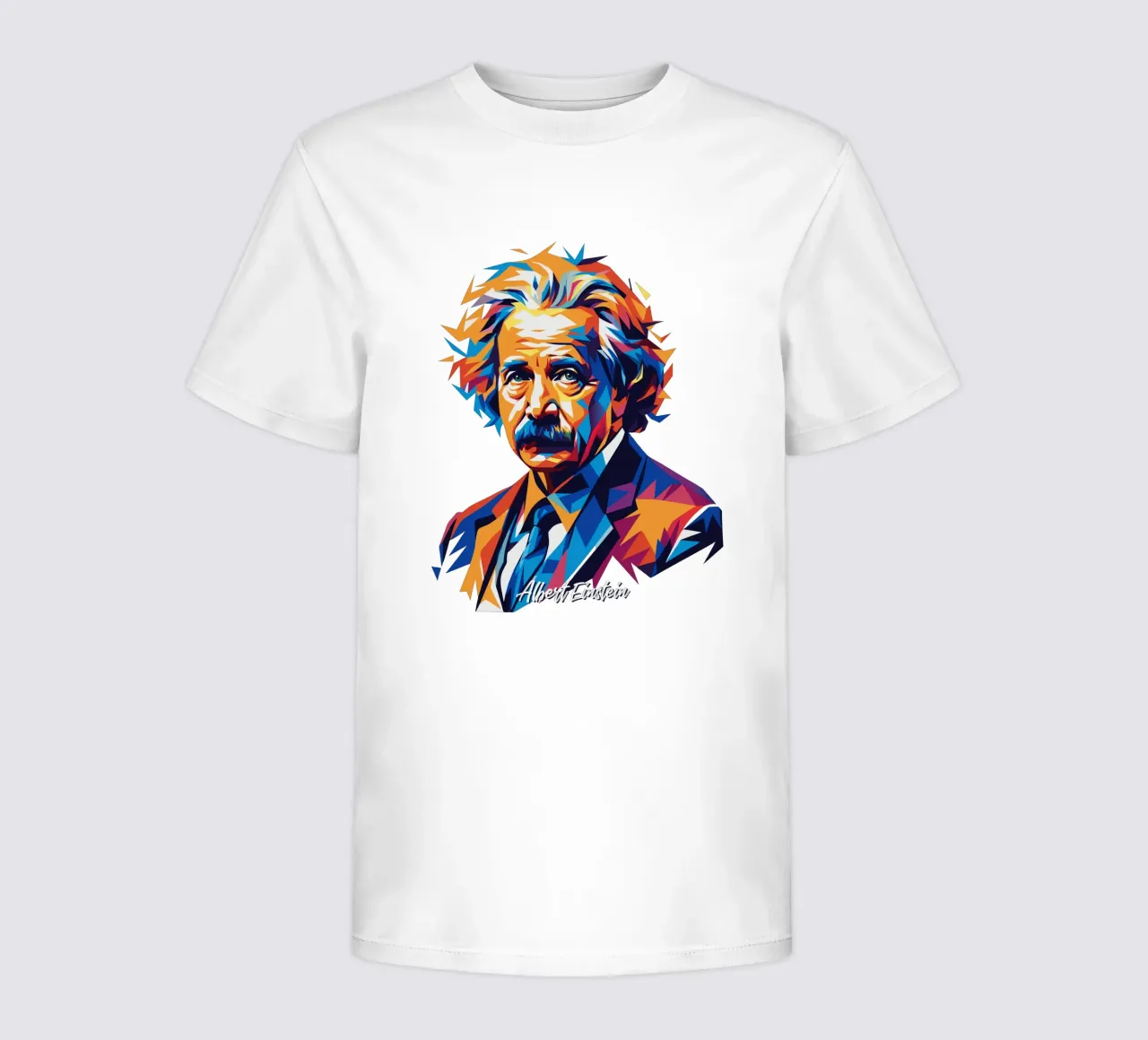 Albert Einstein in WPAP Pop Art t-shirt bambini da vectorartnesia