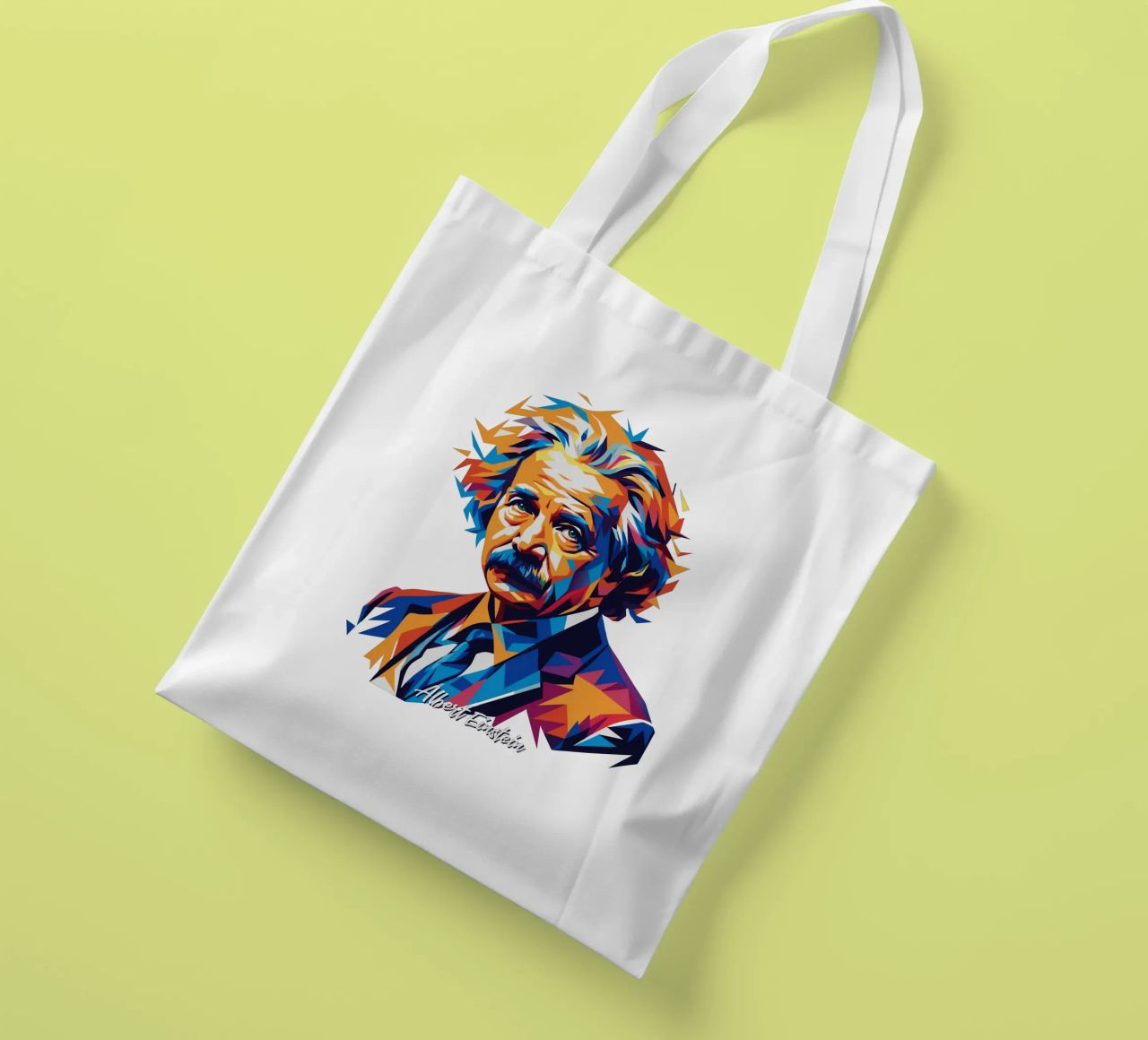 Albert Einstein in WPAP Pop Art borsa in juta da vectorartnesia