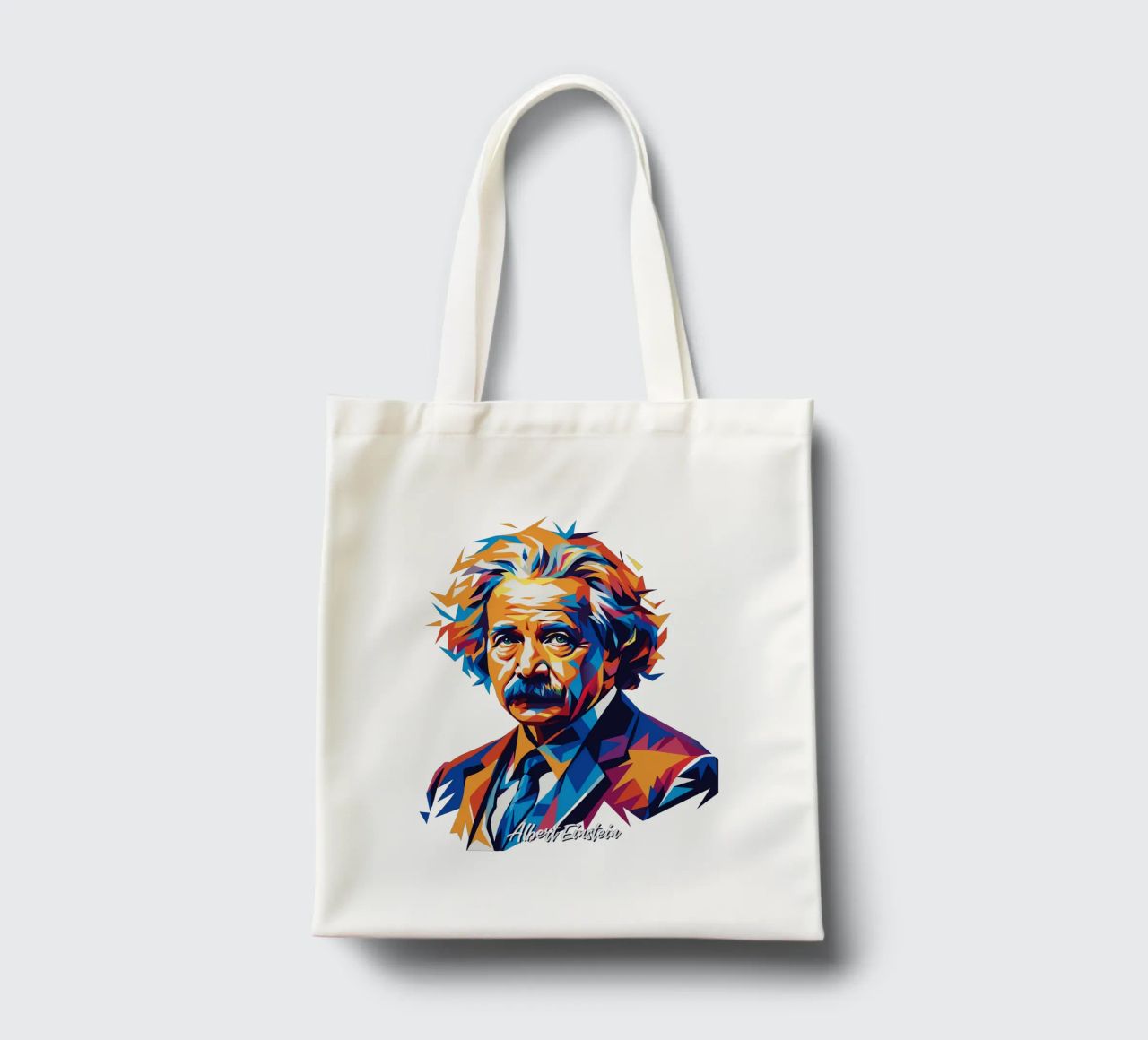 Albert Einstein in WPAP Pop Art borsa in juta da vectorartnesia