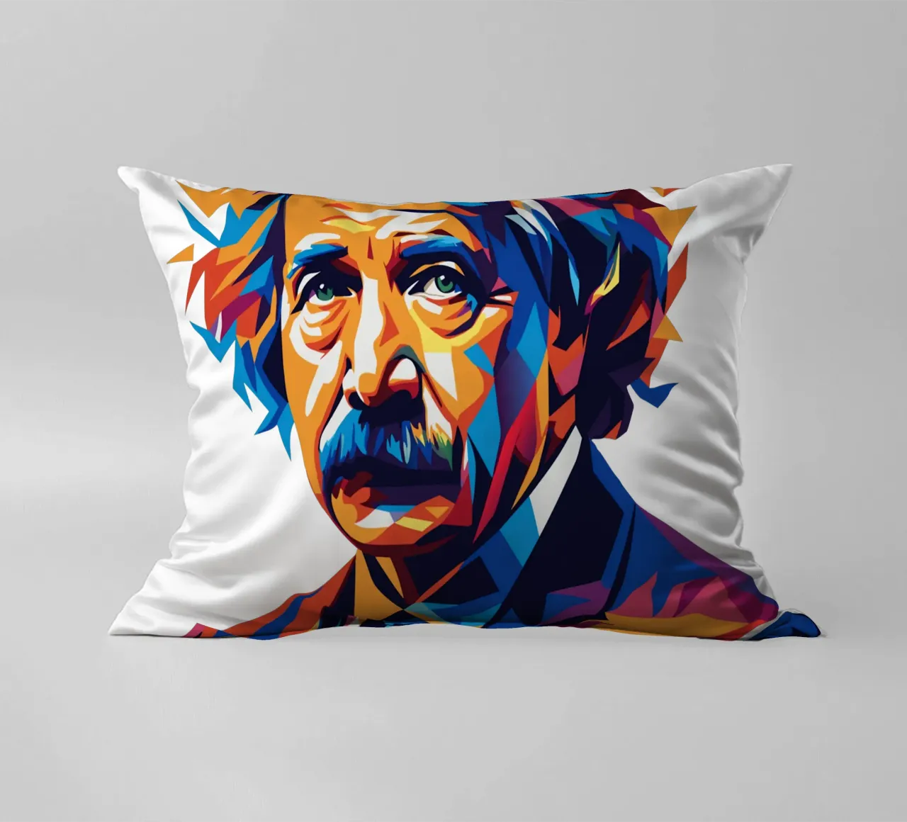 Albert Einstein in WPAP Pop Art cuscino da vectorartnesia