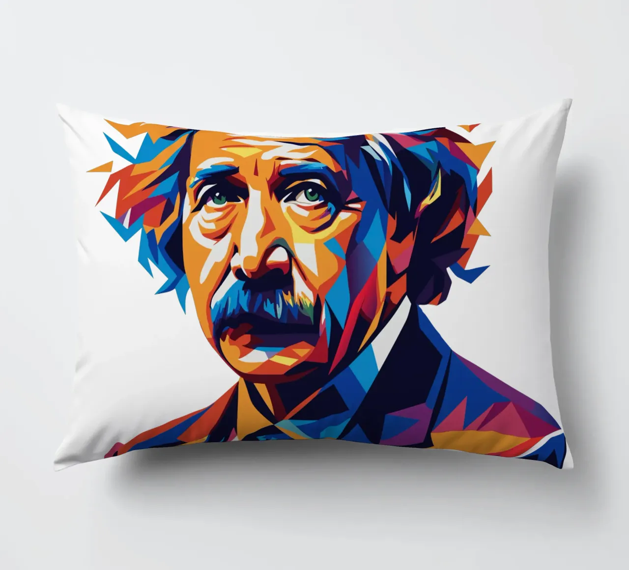 Albert Einstein in WPAP Pop Art cuscino da vectorartnesia