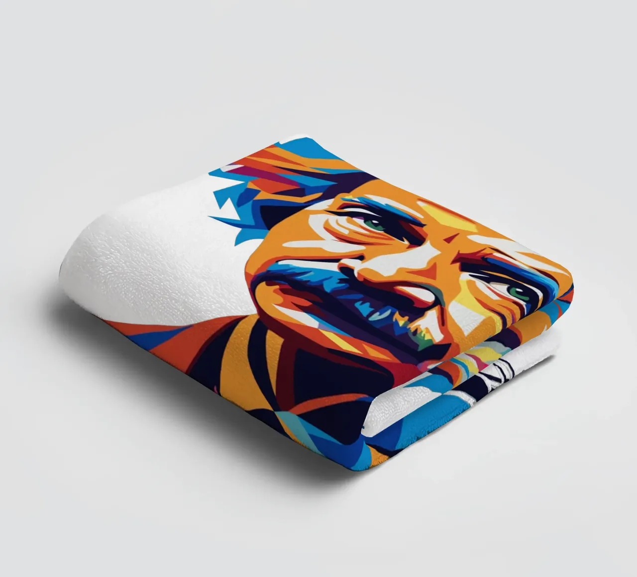 Albert Einstein in WPAP Pop Art Handtuch von vectorartnesia