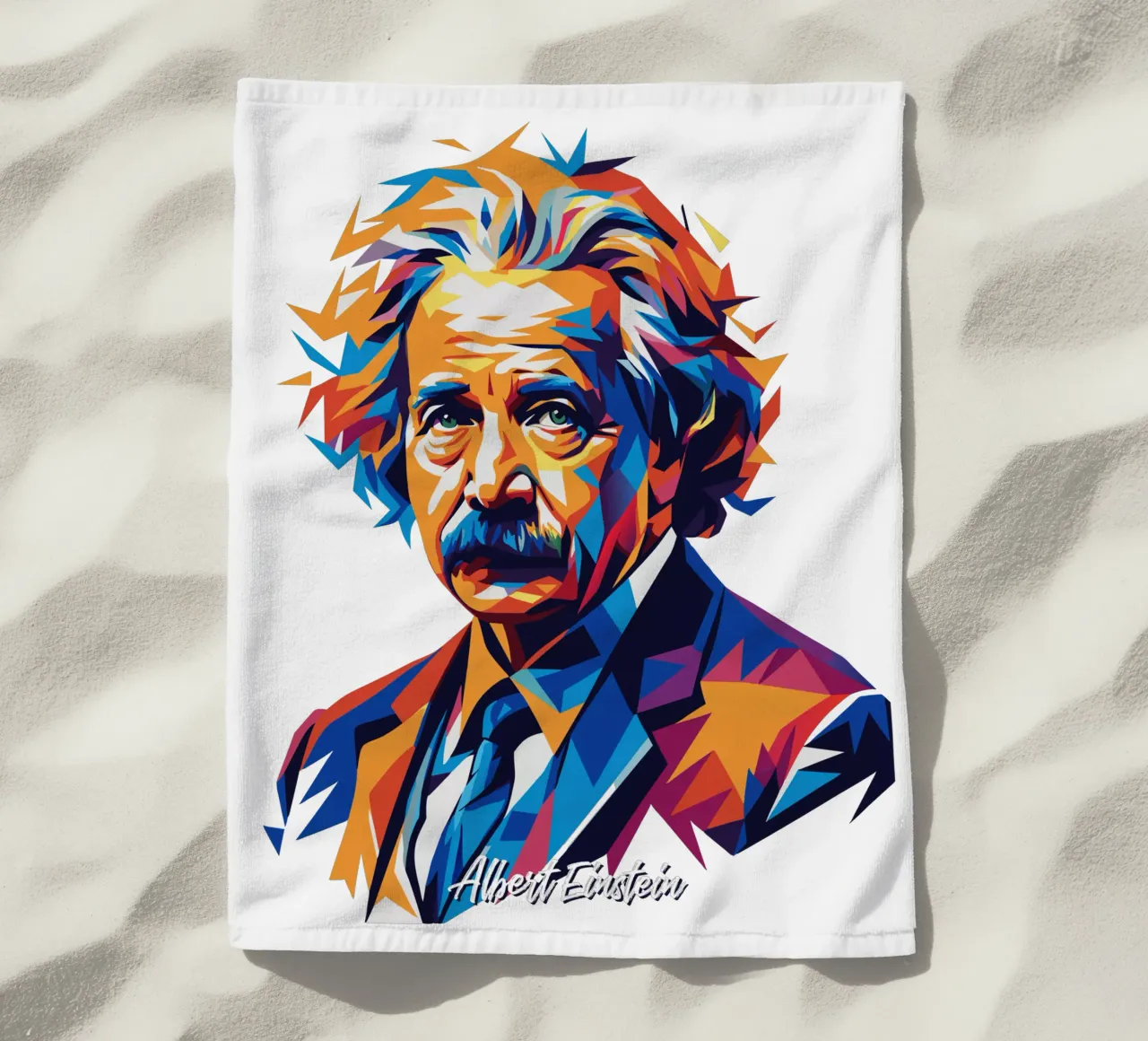 Albert Einstein in WPAP Pop Art telo mare da vectorartnesia