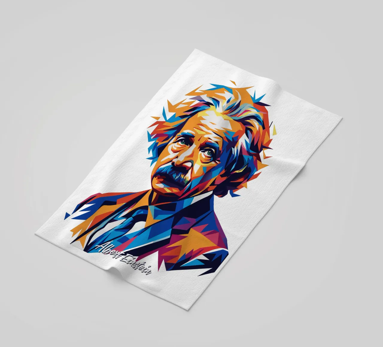 Albert Einstein in WPAP Pop Art telo mare da vectorartnesia
