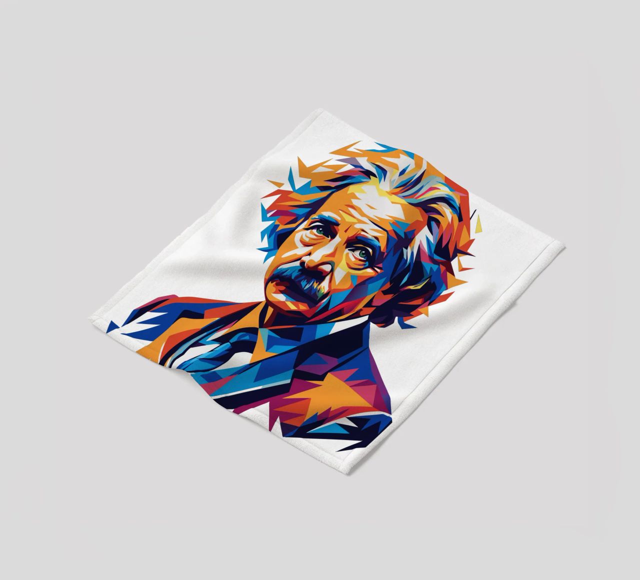 Albert Einstein in WPAP Pop Art coperta in pile da vectorartnesia