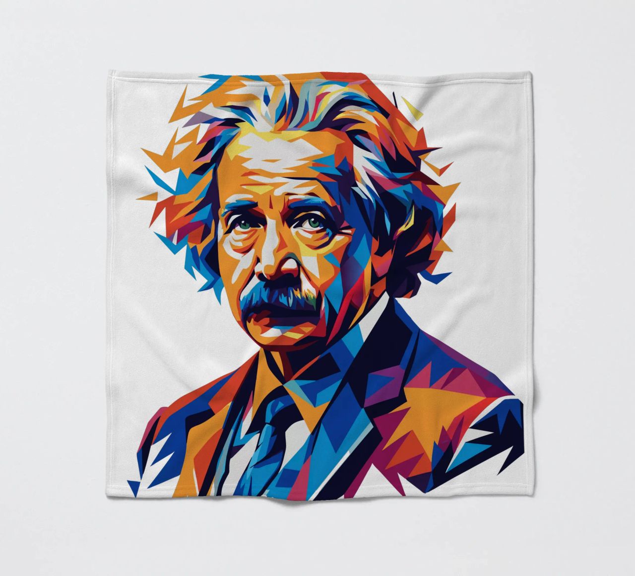 Albert Einstein in WPAP Pop Art coperta in pile da vectorartnesia