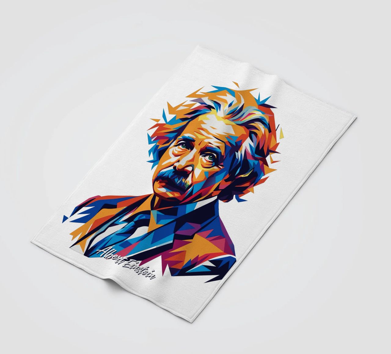 Albert Einstein in WPAP Pop Art coperta in pile da vectorartnesia
