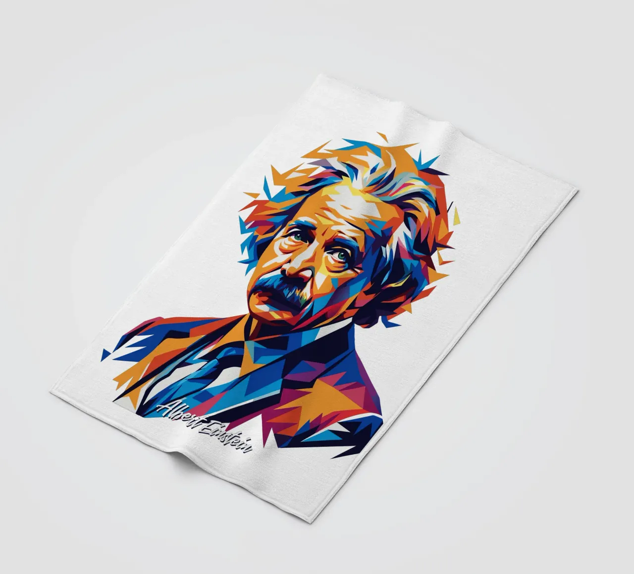 Albert Einstein in WPAP Pop Art Fleecedecke von vectorartnesia