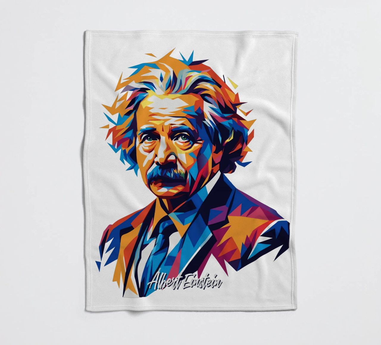 Albert Einstein in WPAP Pop Art coperta in pile da vectorartnesia