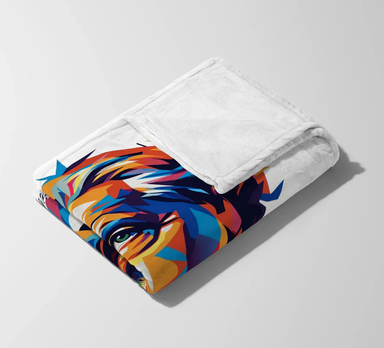 Albert Einstein in WPAP Pop Art Fleecedecke von vectorartnesia