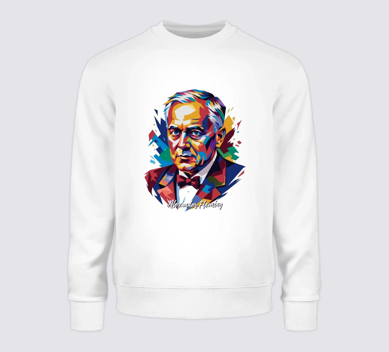 Alexander Fleming WPAP Pop Art felpa da vectorartnesia