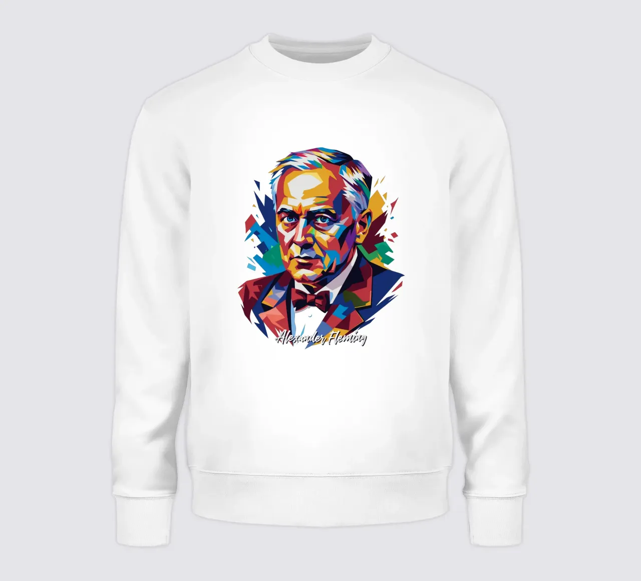 Alexander Fleming WPAP Pop Art sweat de vectorartnesia