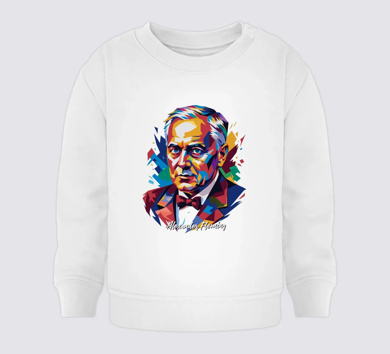 Alexander Fleming WPAP Pop Art felpa neonato da vectorartnesia