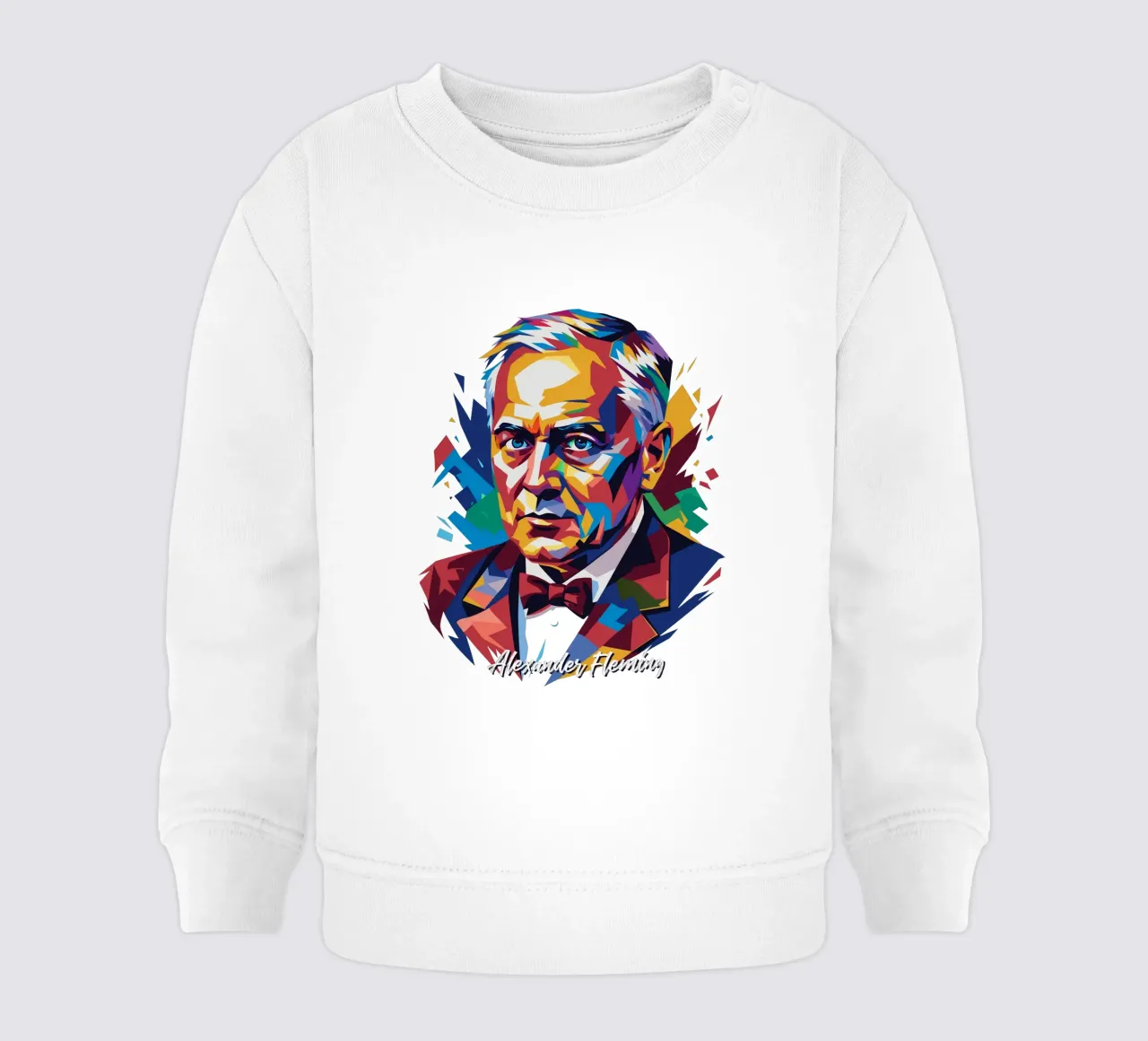 Alexander Fleming WPAP Pop Art Baby Sweatshirt von vectorartnesia