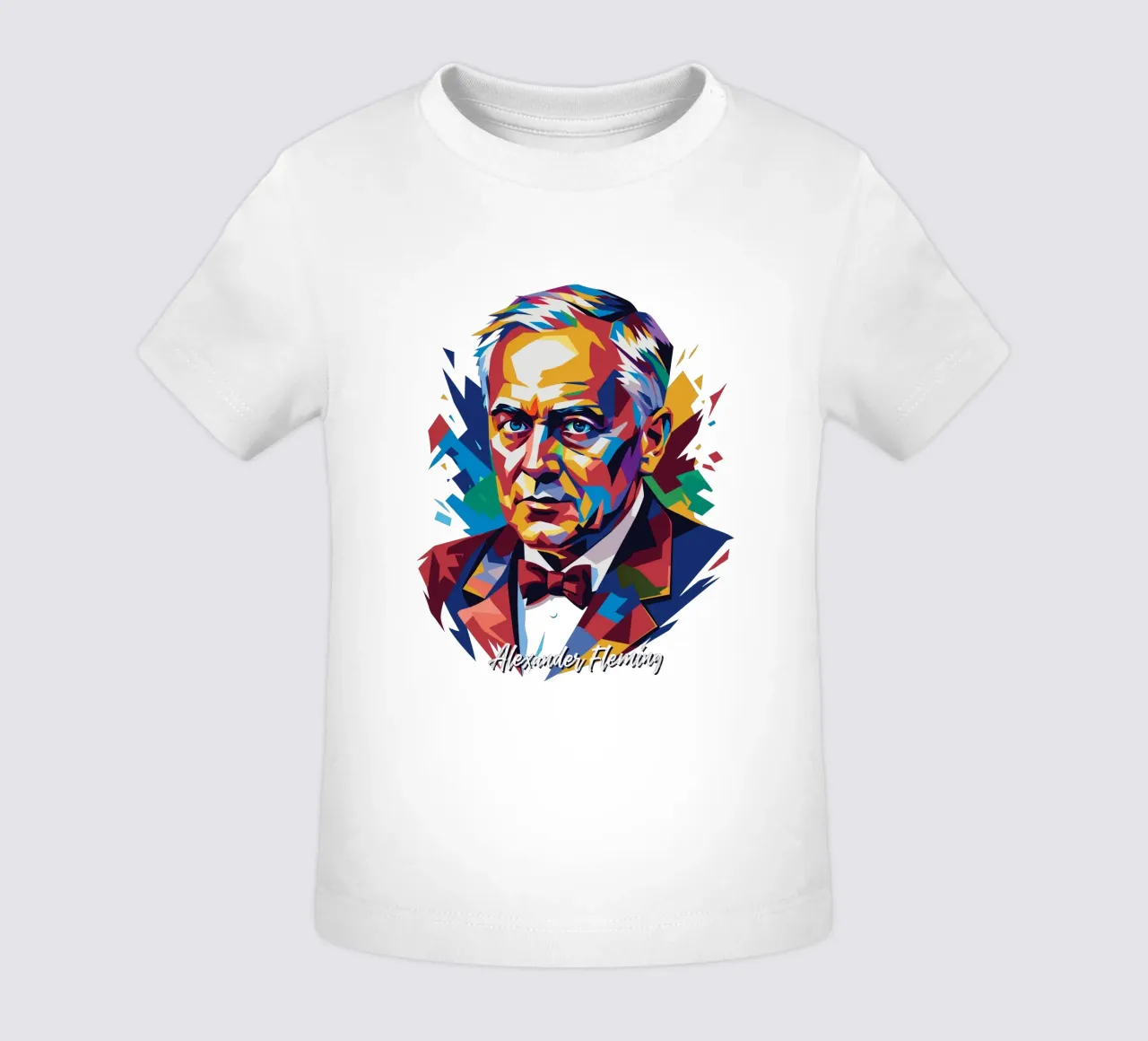 Alexander Fleming WPAP Pop Art maglietta neonato da vectorartnesia