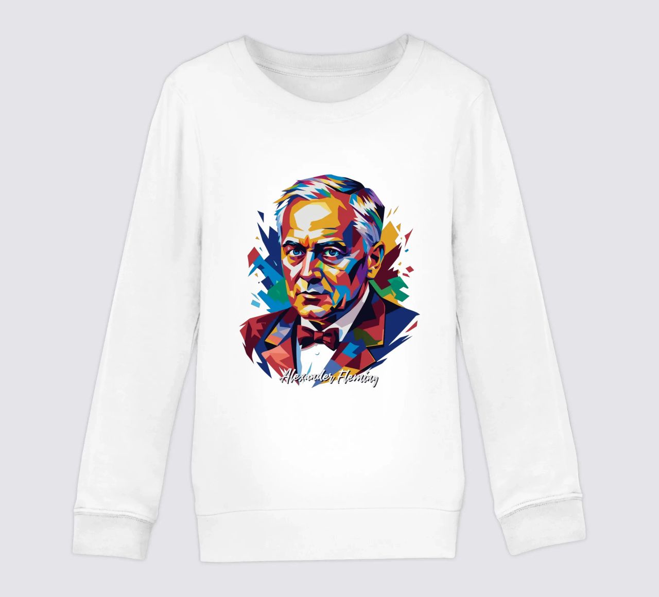 Alexander Fleming WPAP Pop Art felpa bambino da vectorartnesia