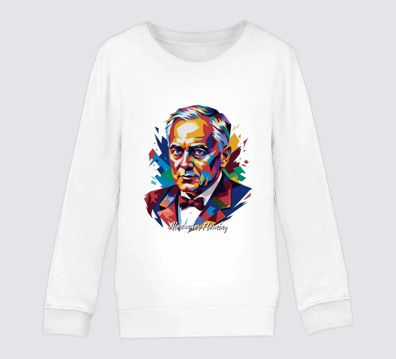 Alexander Fleming WPAP Pop Art sudadera para niño de vectorartnesia