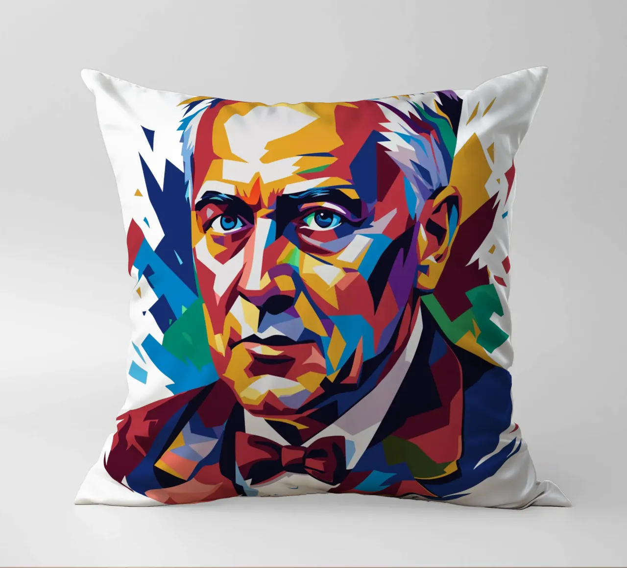 Alexander Fleming WPAP Pop Art cuscino da vectorartnesia