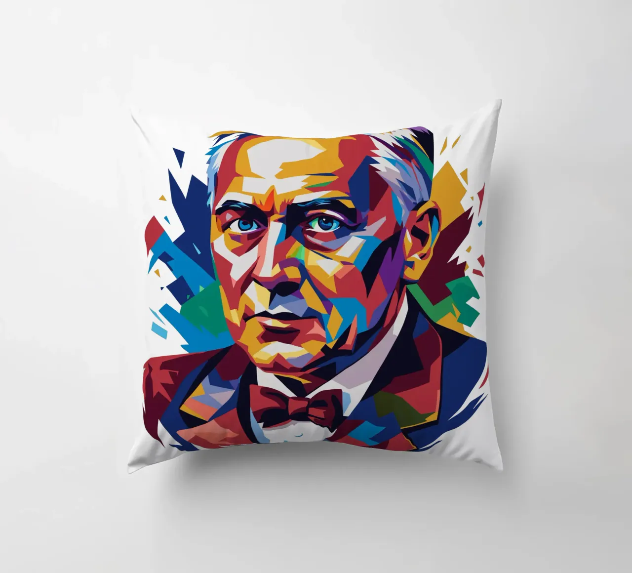 Alexander Fleming WPAP Pop Art cuscino da vectorartnesia