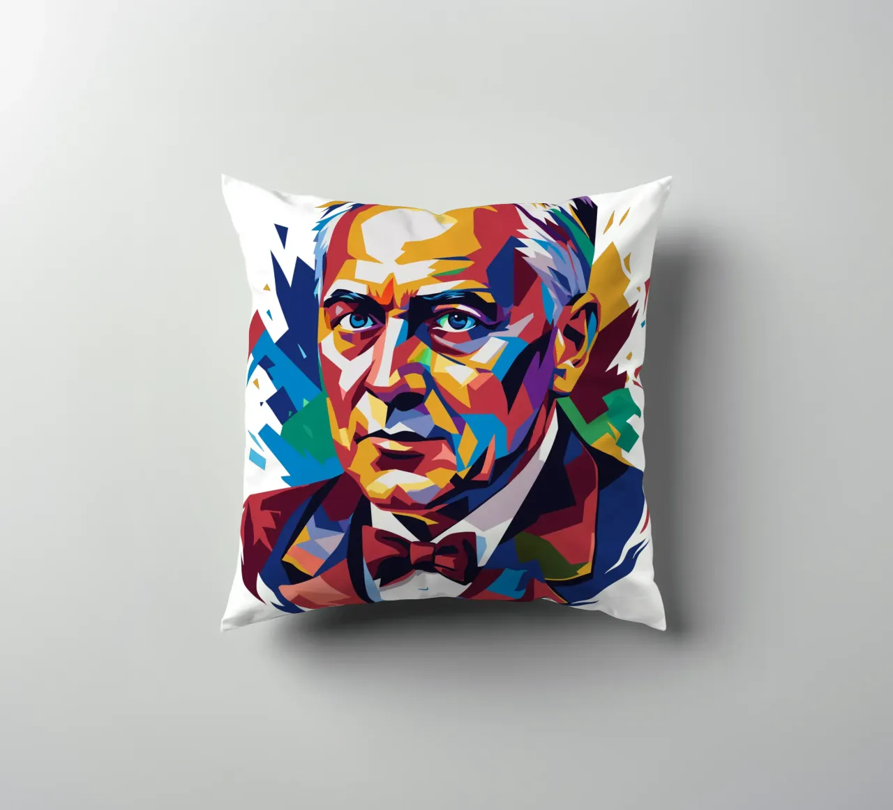 Alexander Fleming WPAP Pop Art cuscino da vectorartnesia