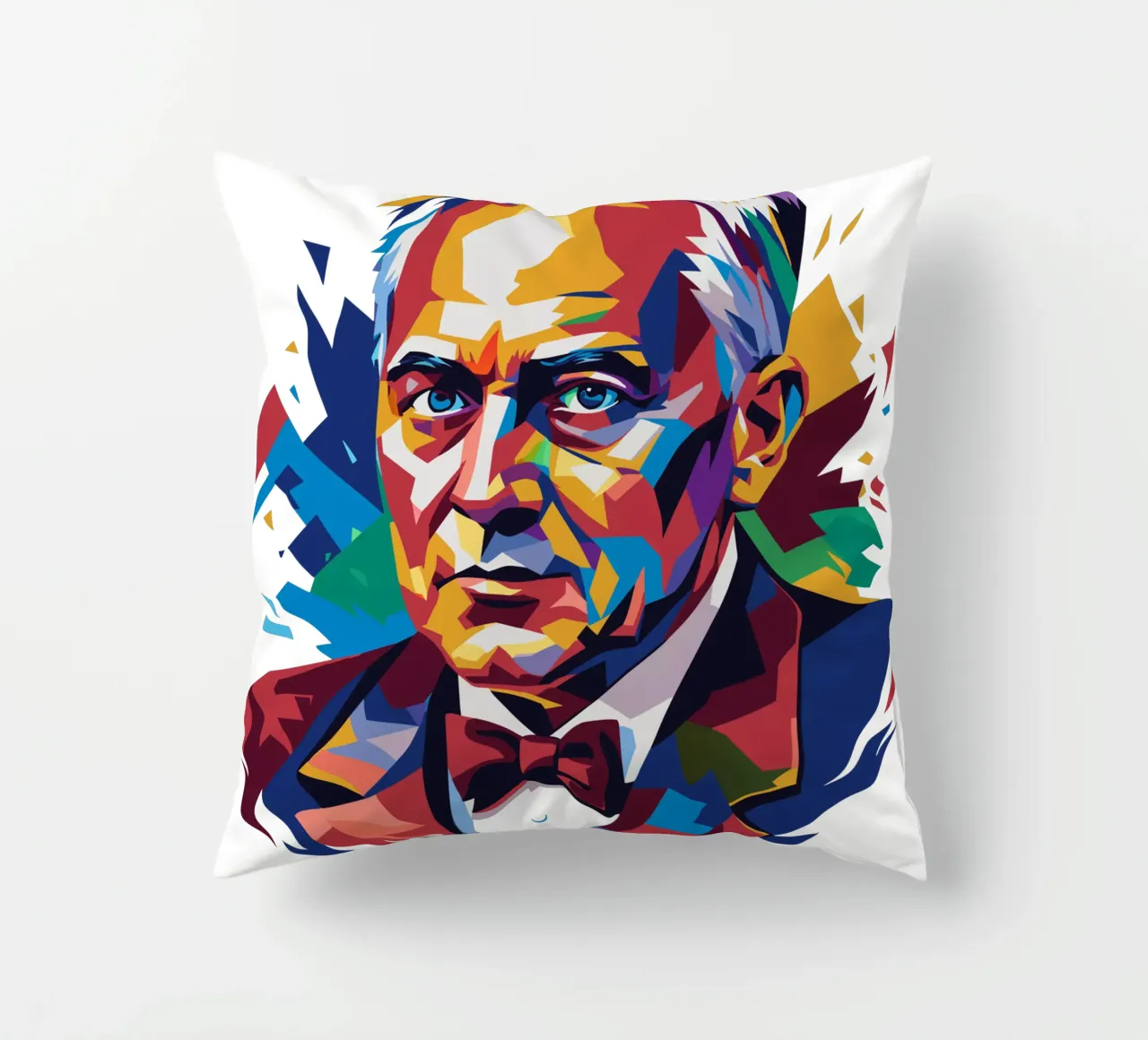 Alexander Fleming WPAP Pop Art cuscino da vectorartnesia