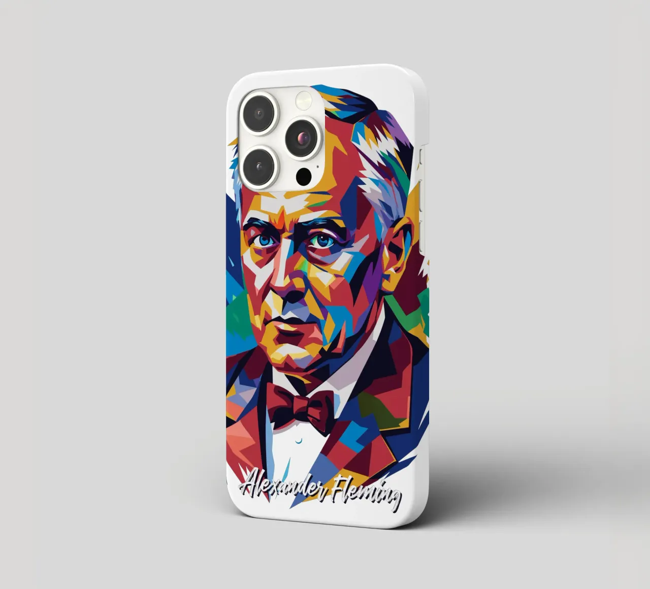 Alexander Fleming WPAP Pop Art cover iphone da vectorartnesia