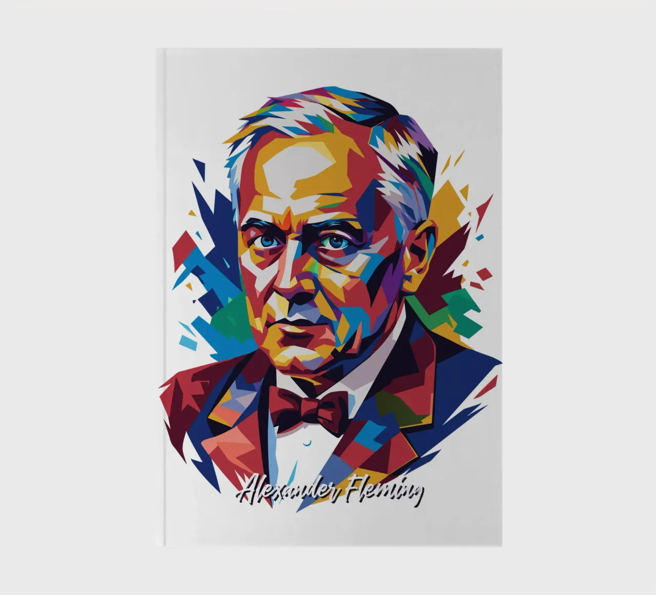 Alexander Fleming WPAP Pop Art diario da vectorartnesia