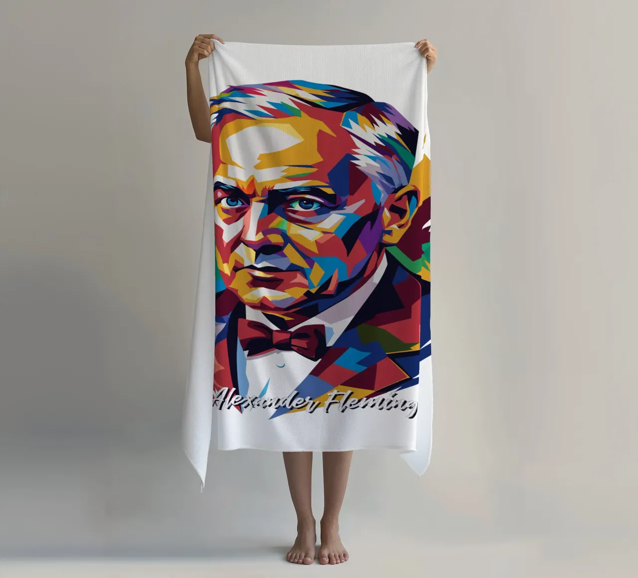 Alexander Fleming WPAP Pop Art telo mare da vectorartnesia