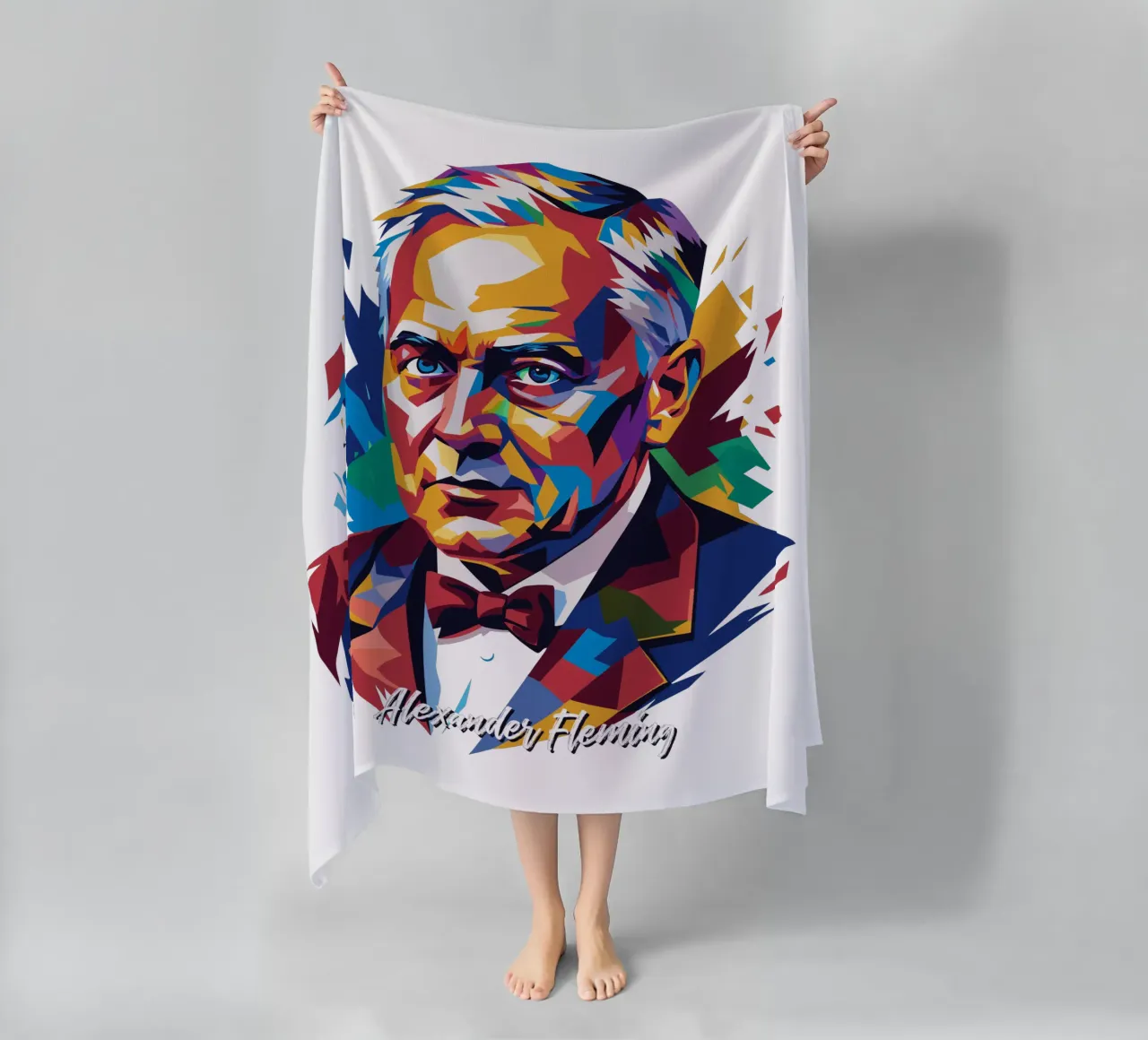 Alexander Fleming WPAP Pop Art telo mare da vectorartnesia