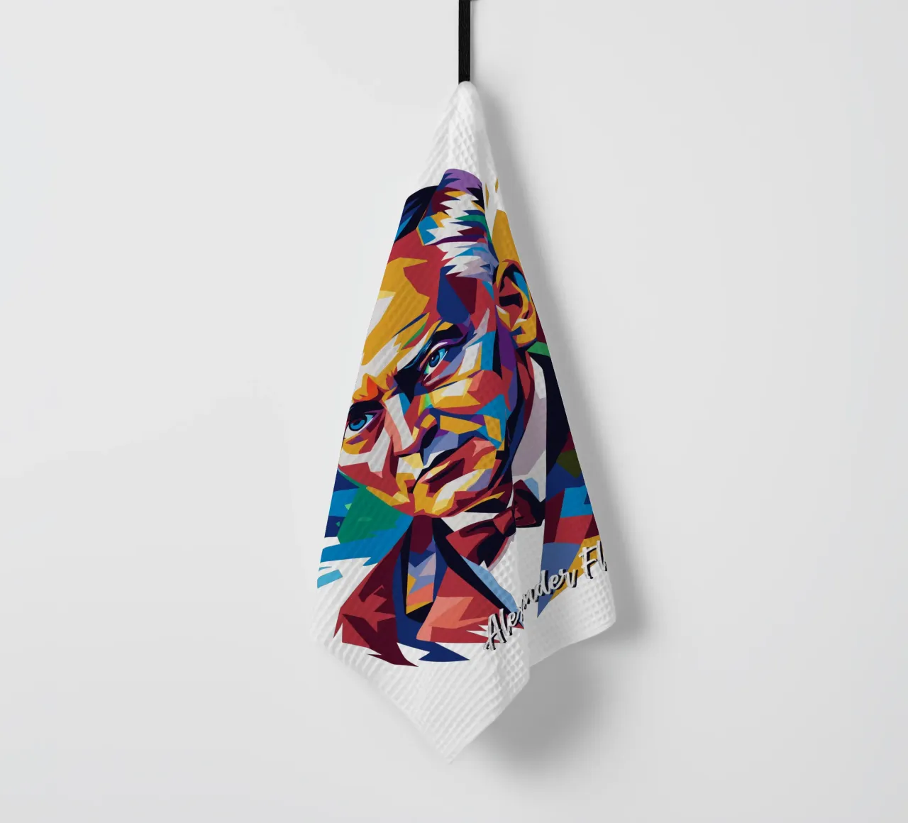 Alexander Fleming WPAP Pop Art torchon de vectorartnesia