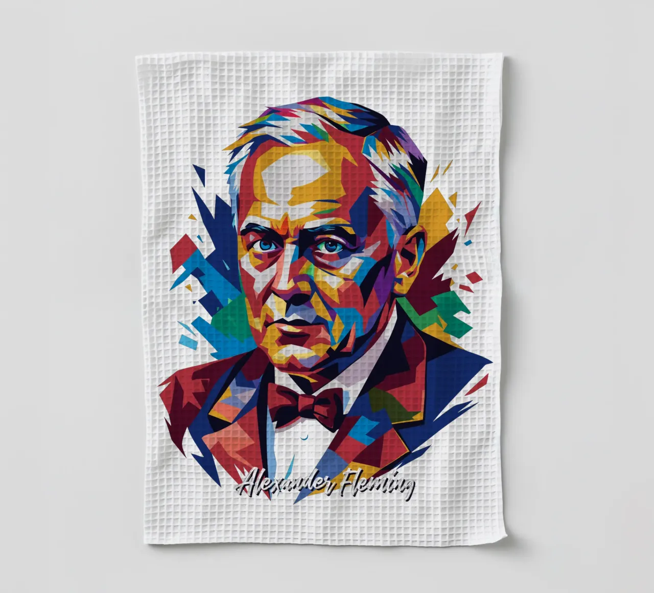 Alexander Fleming WPAP Pop Art torchon de vectorartnesia