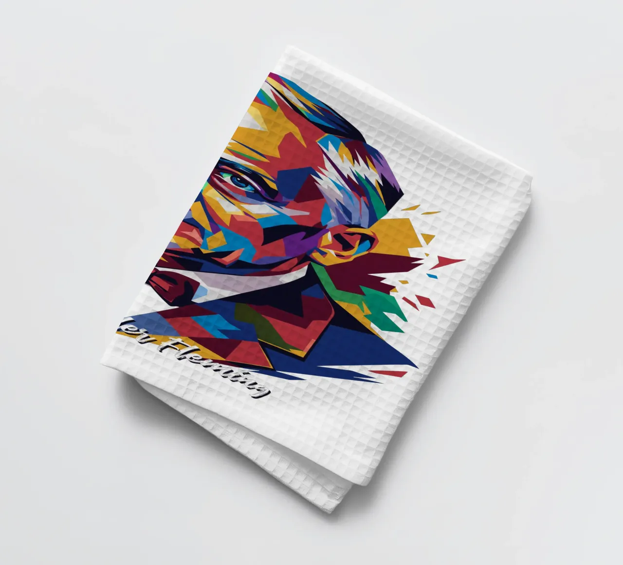 Alexander Fleming WPAP Pop Art torchon de vectorartnesia