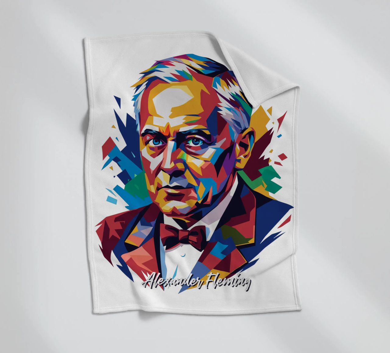 Alexander Fleming WPAP Pop Art coperta in pile da vectorartnesia