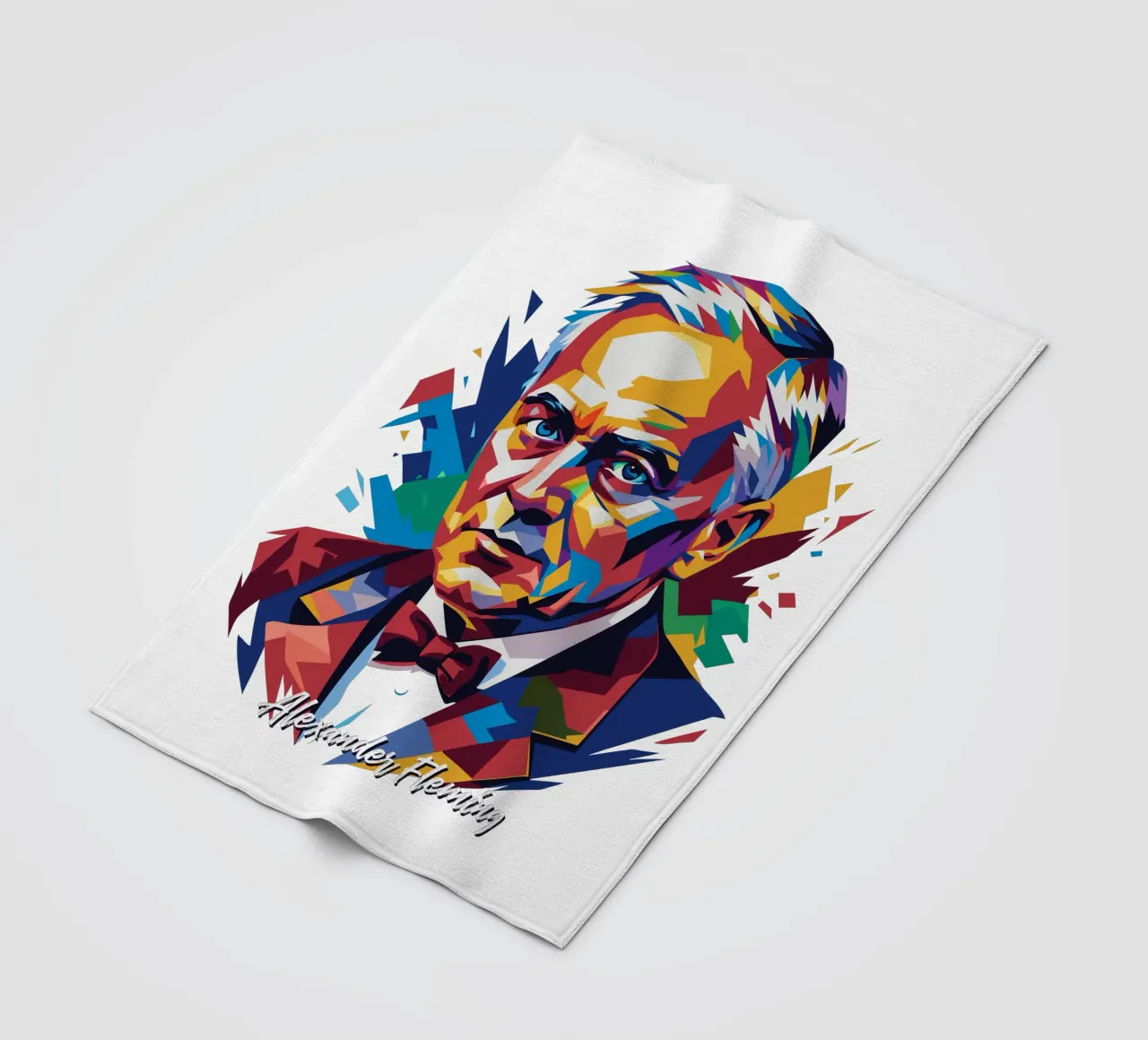 Alexander Fleming WPAP Pop Art Fleecedecke von vectorartnesia