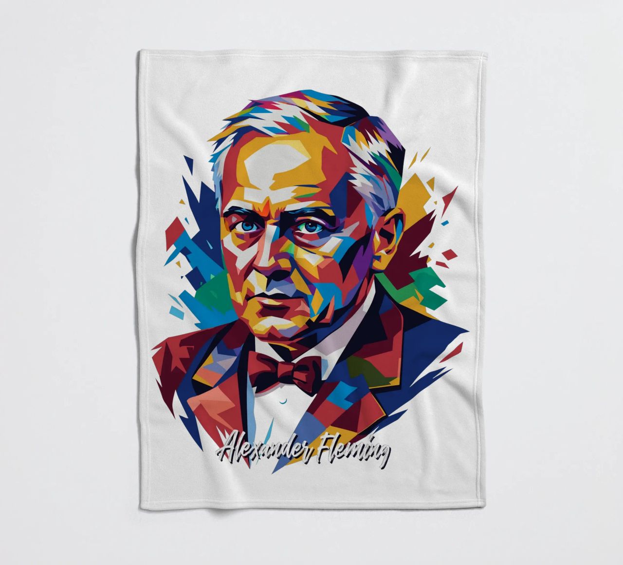 Alexander Fleming WPAP Pop Art coperta in pile da vectorartnesia