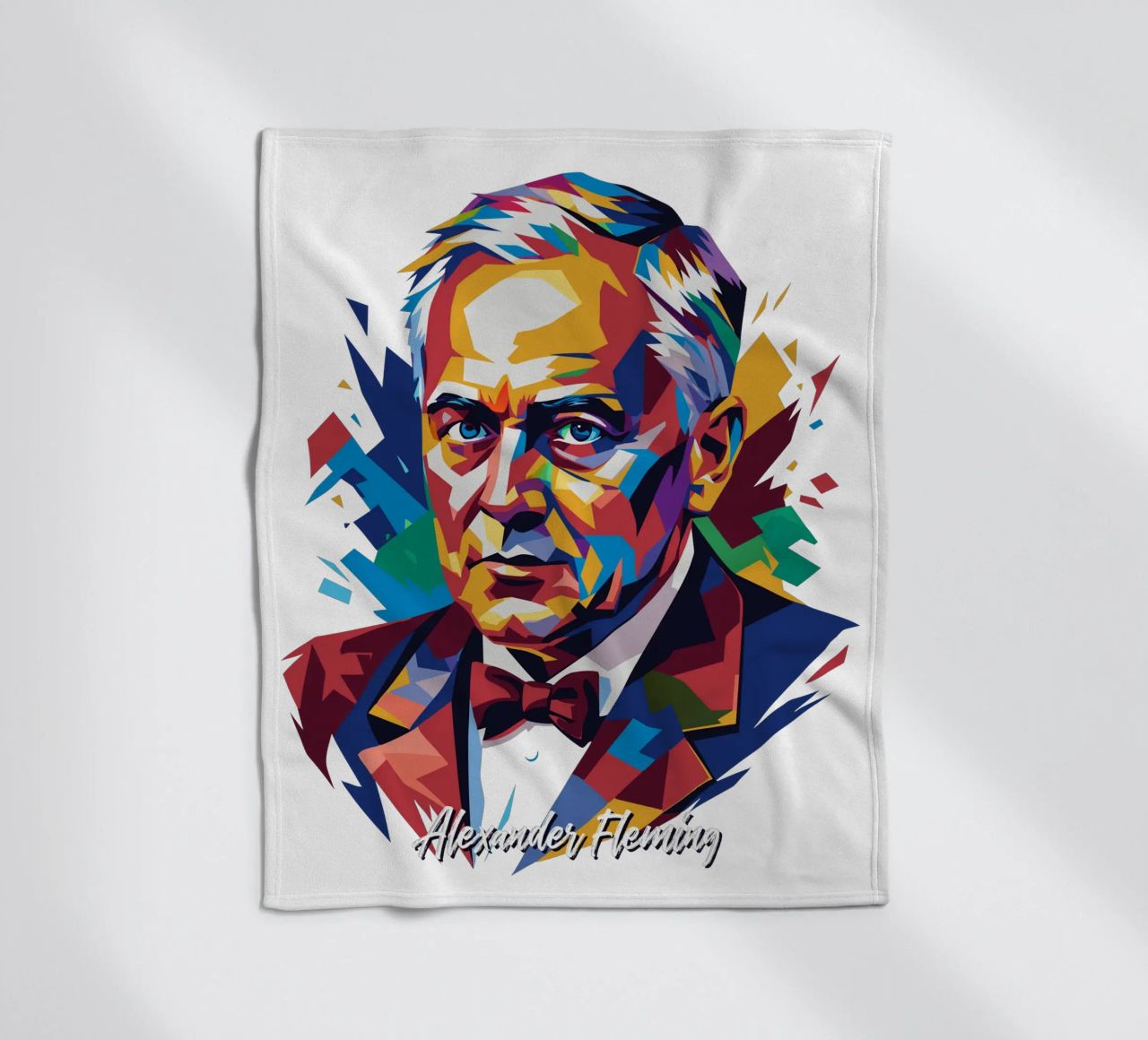 Alexander Fleming WPAP Pop Art coperta in pile da vectorartnesia