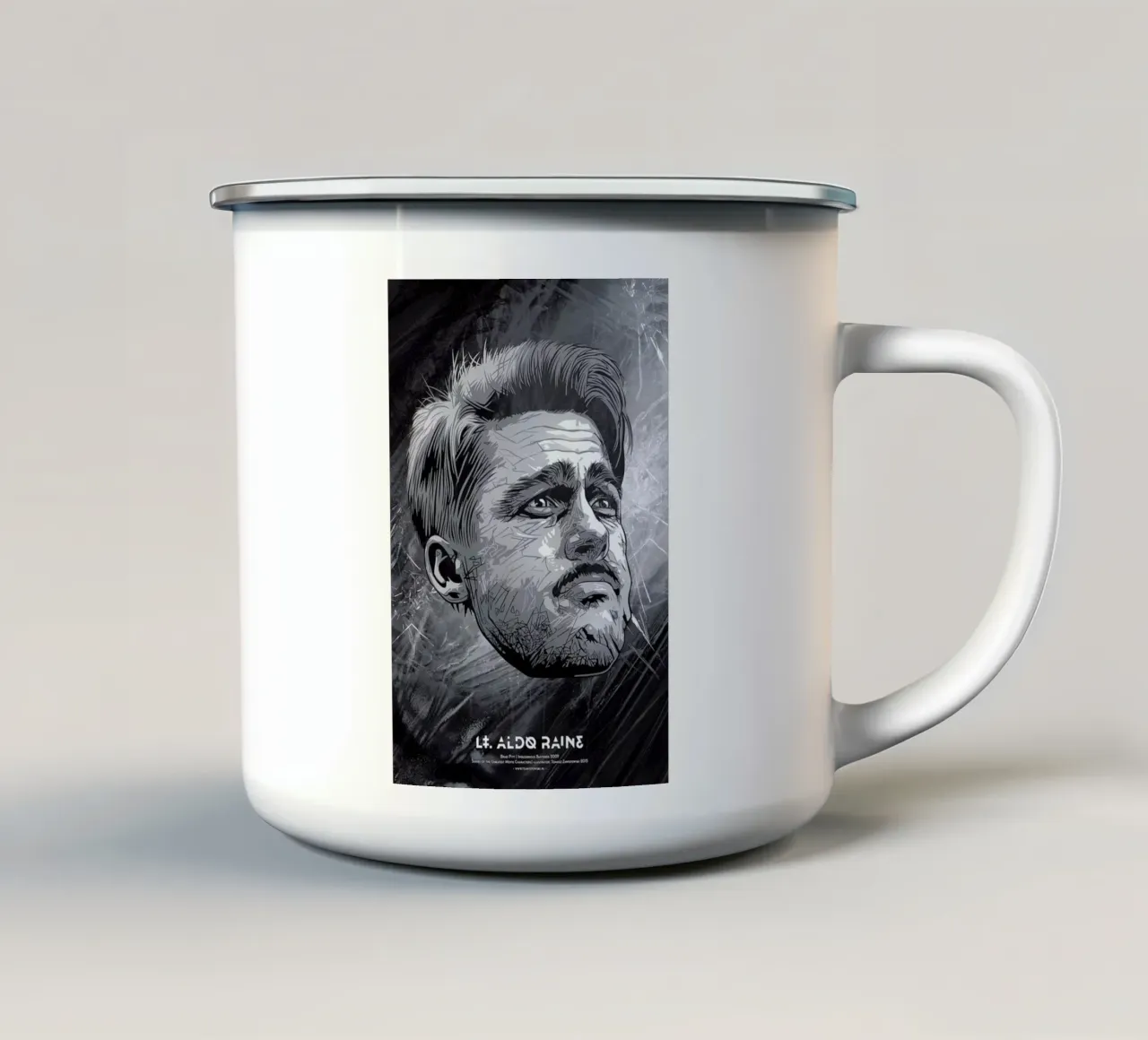 Aldo Raine tazza in smalto da Tomasz Zawistowski