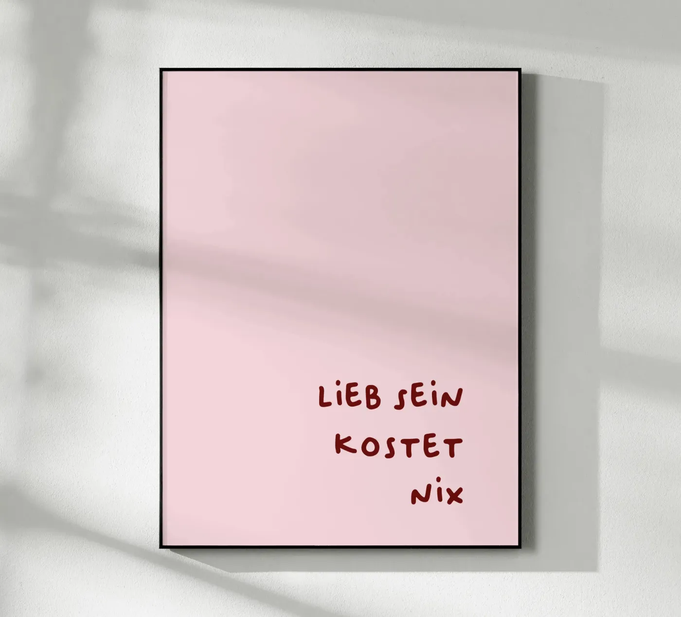 Lieb sein Acryl-Glas von CSK DESIGN